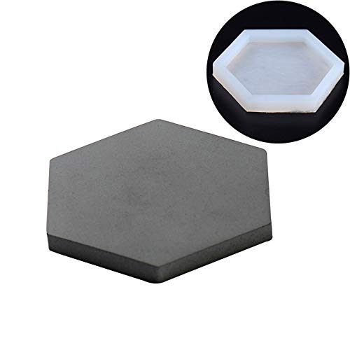 Hexagon Silicone Coaster Molds for DIY Crafts - Soap Dish & Epoxy Resin Molds for Casting with Concrete, Cement, Polymer Clay - Perfect for Home Decor, Wedding Favors & Gift Making