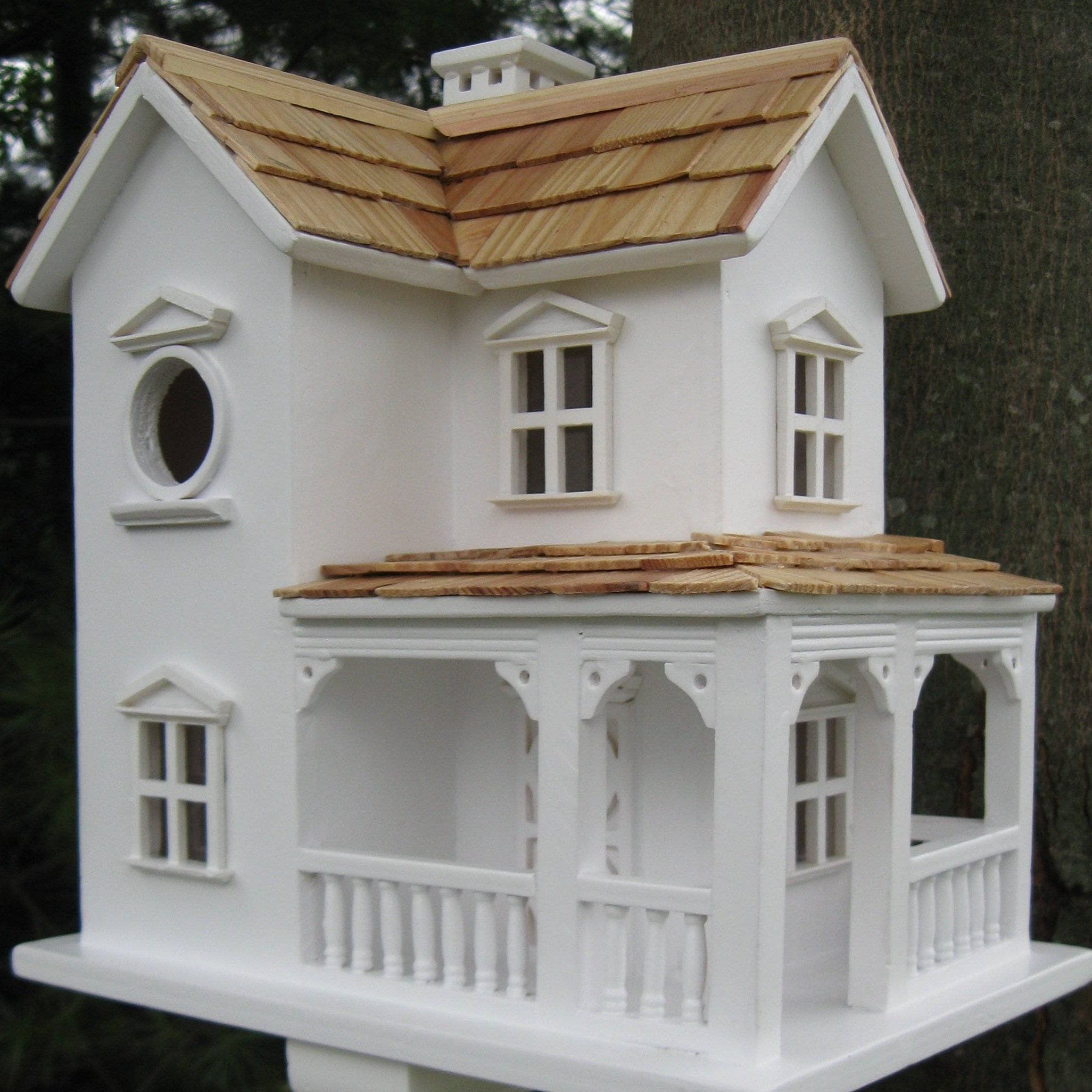 Handcrafted Prairie Farmhouse Birdhouse - Rustic Wooden Bird House for Outdoor Garden Decor - Perfect for Backyard, Patio, and Nature Lovers