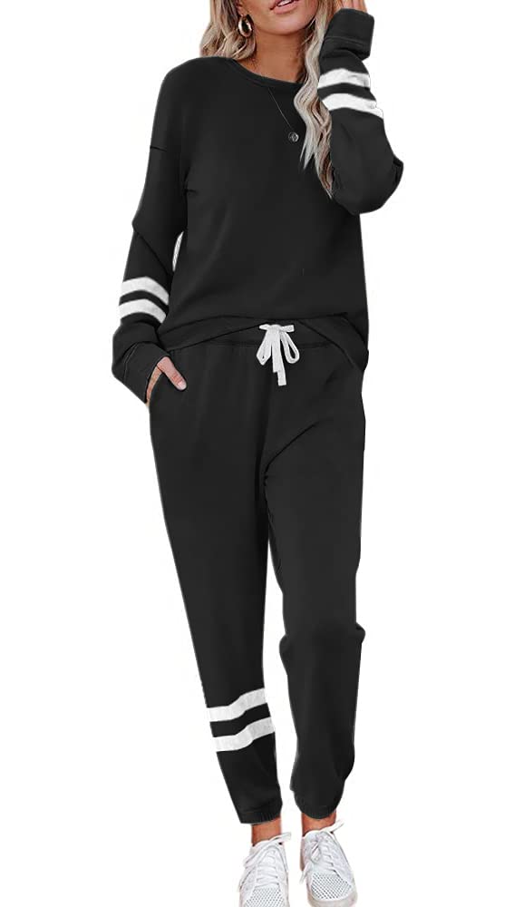 ETCYY Women's 2-Piece Lounge Set - Soft Sweatsuit with Long Pants for Yoga, Workout & Home Relaxation | Comfortable Loungewear & Athletic Tracksuit Outfit