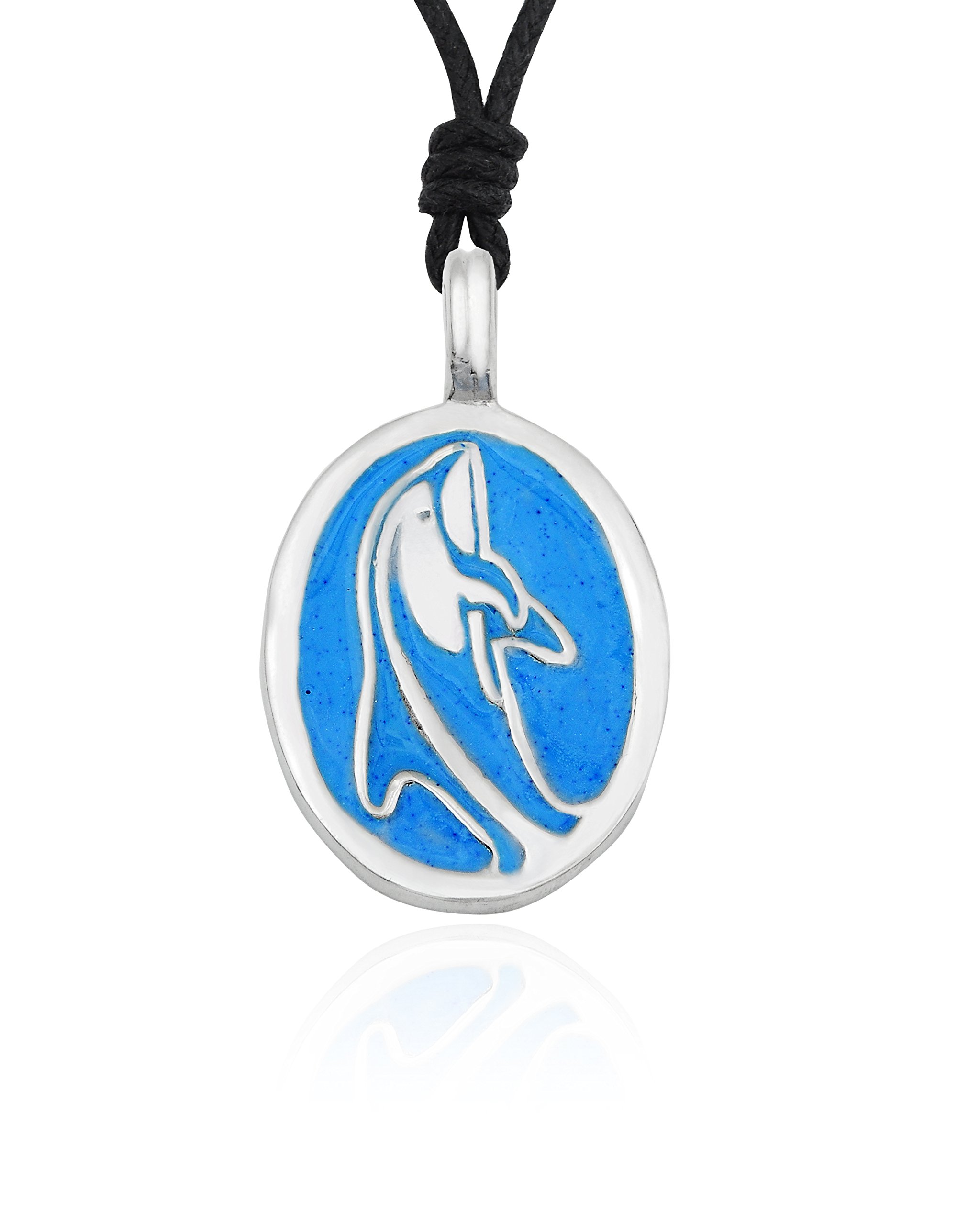 Dolphin Love Silver Pewter Charm Necklace Pendant - Handmade Jewelry Gift for Her - Perfect for Beach Vacations & Ocean-Themed Parties