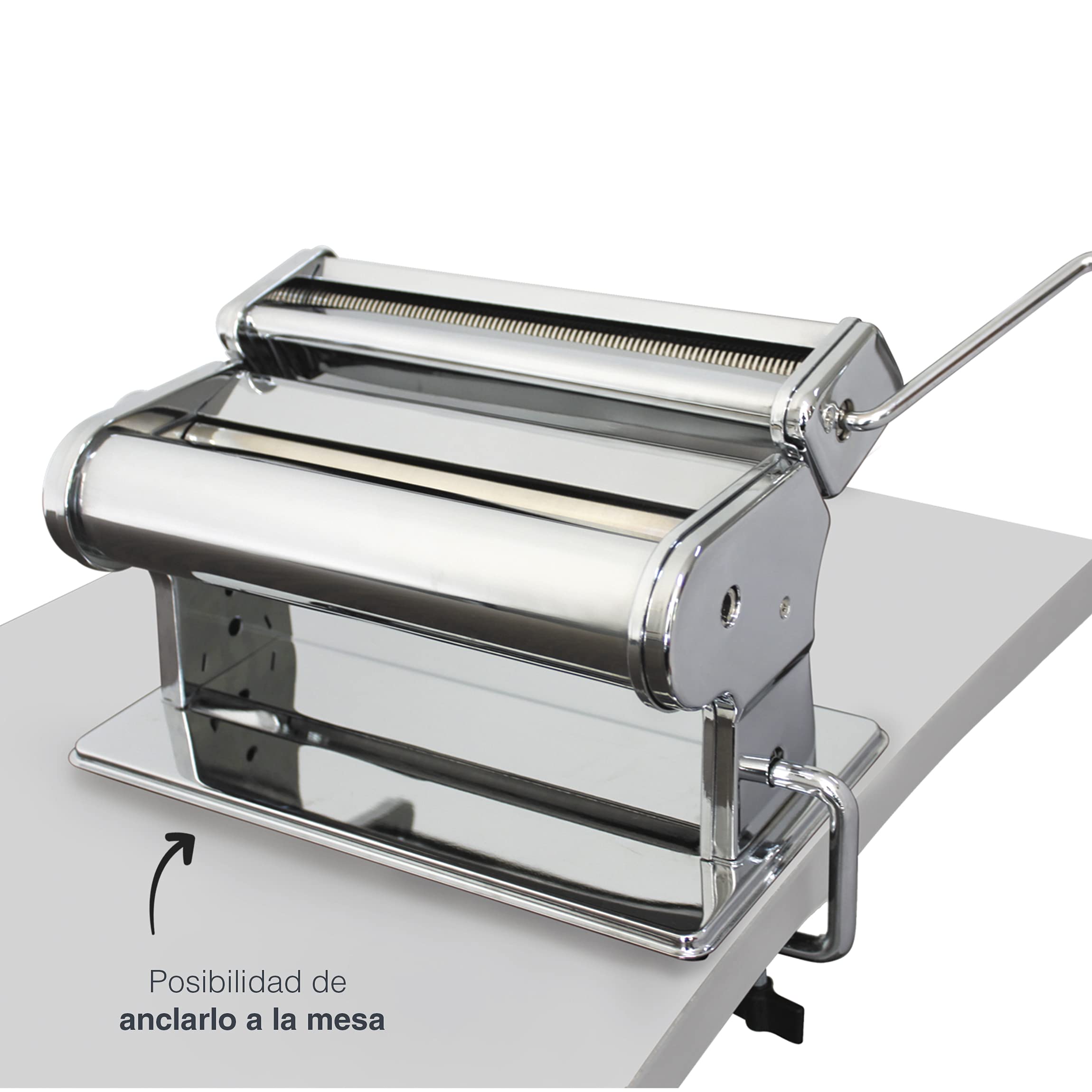 Premium 260mm Pasta Maker Machine - Italian Style Manual Pasta Roller & Cutter for Homemade Noodles, Lasagna & Ravioli - Perfect for Italian Cuisine, Family Cooking & Restaurant Use