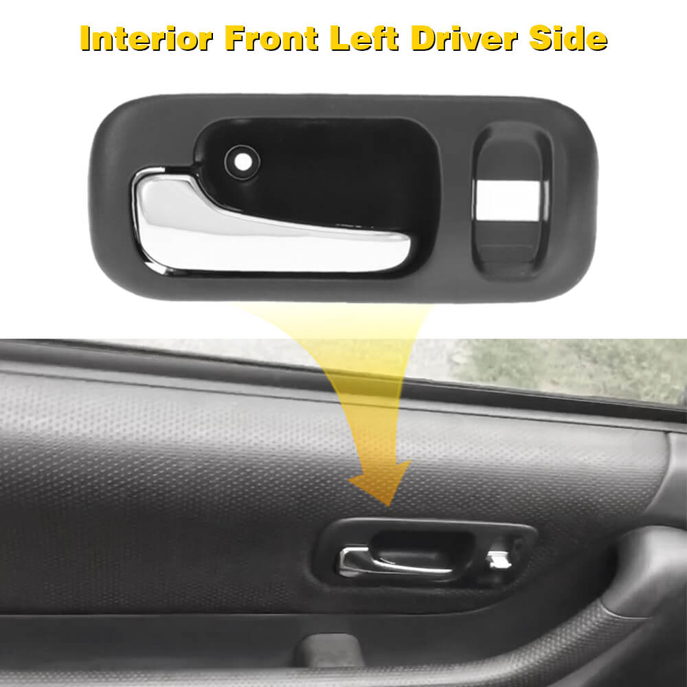 1997-2001 Honda CRV Left Front Interior Door Handle Replacement - Durable OEM Style Car Door Handle for Honda CR-V SUV - Perfect for DIY Repairs & Vehicle Maintenance