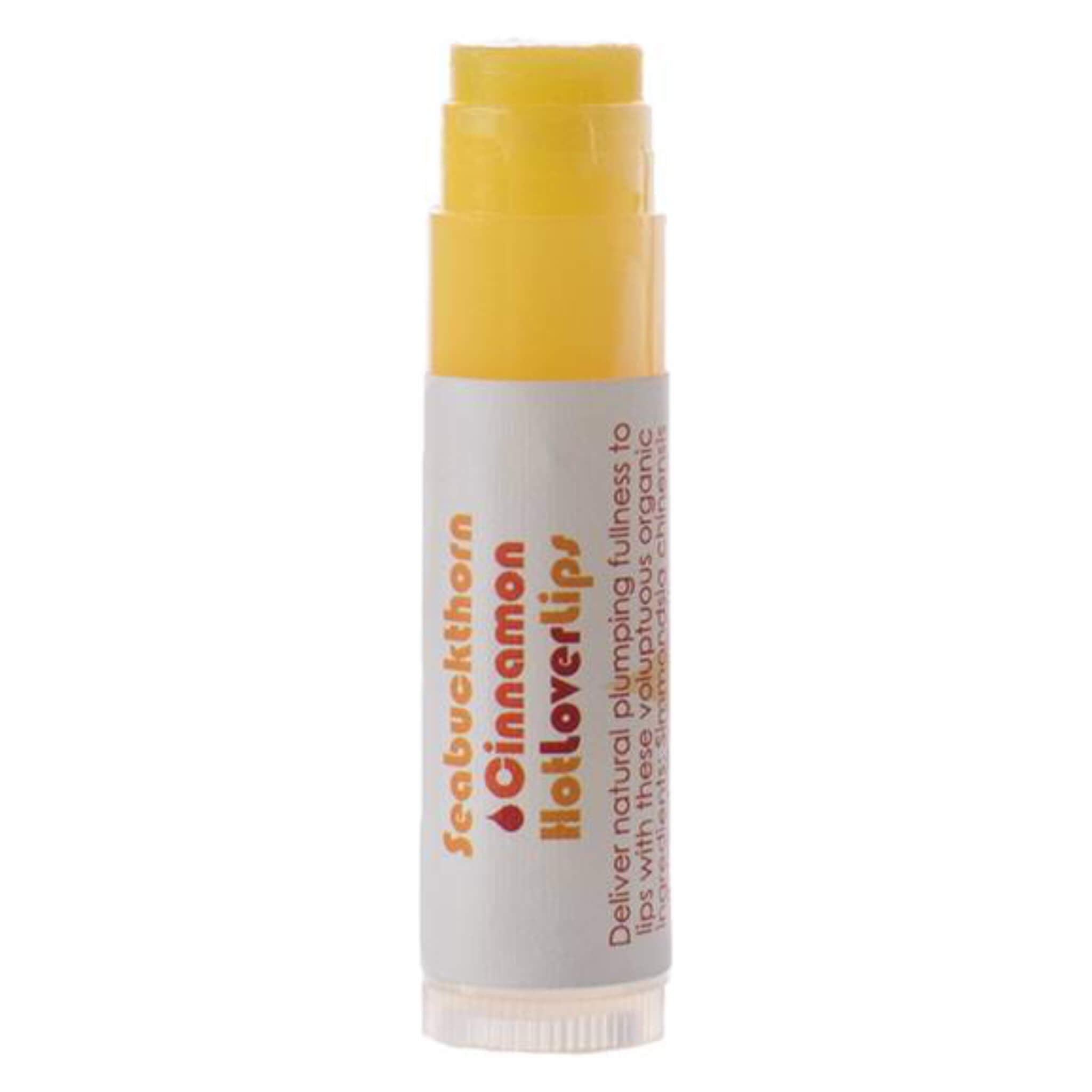 Cinnamon Seabuckthorn Lip Balm for Dry Chapped Lips - Natural Moisturizing & Plumping Lip Care - Perfect for Winter, Cold Weather & Daily Hydration