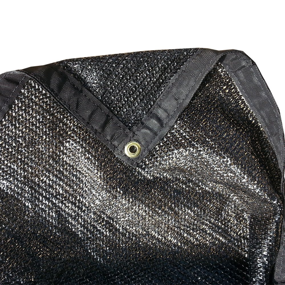XTARPS 20' x 50' Black 50% Shade Cloth - UV Resistant Sun Shade Sail for Backyard, Patio, Kennel & Greenhouse - Outdoor Shade Cover for Plants, Pets and Garden - Perfect for Sun Protection, Cooling and Privacy