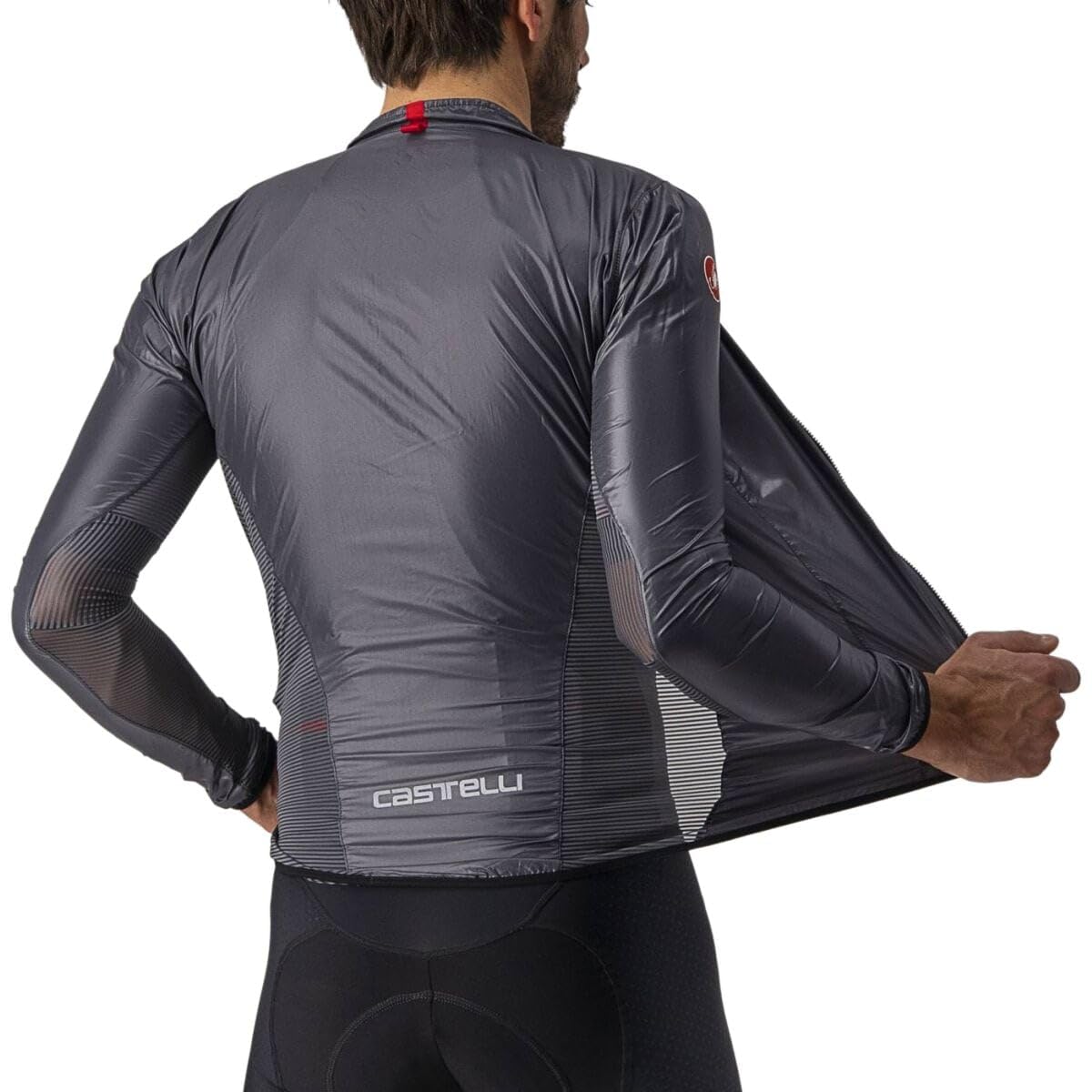 CASTELLI Men's Air Shell Jacket - Lightweight Cycling Windbreaker for Road Biking & Outdoor Sports - Perfect for Cool Weather Rides & Commuting