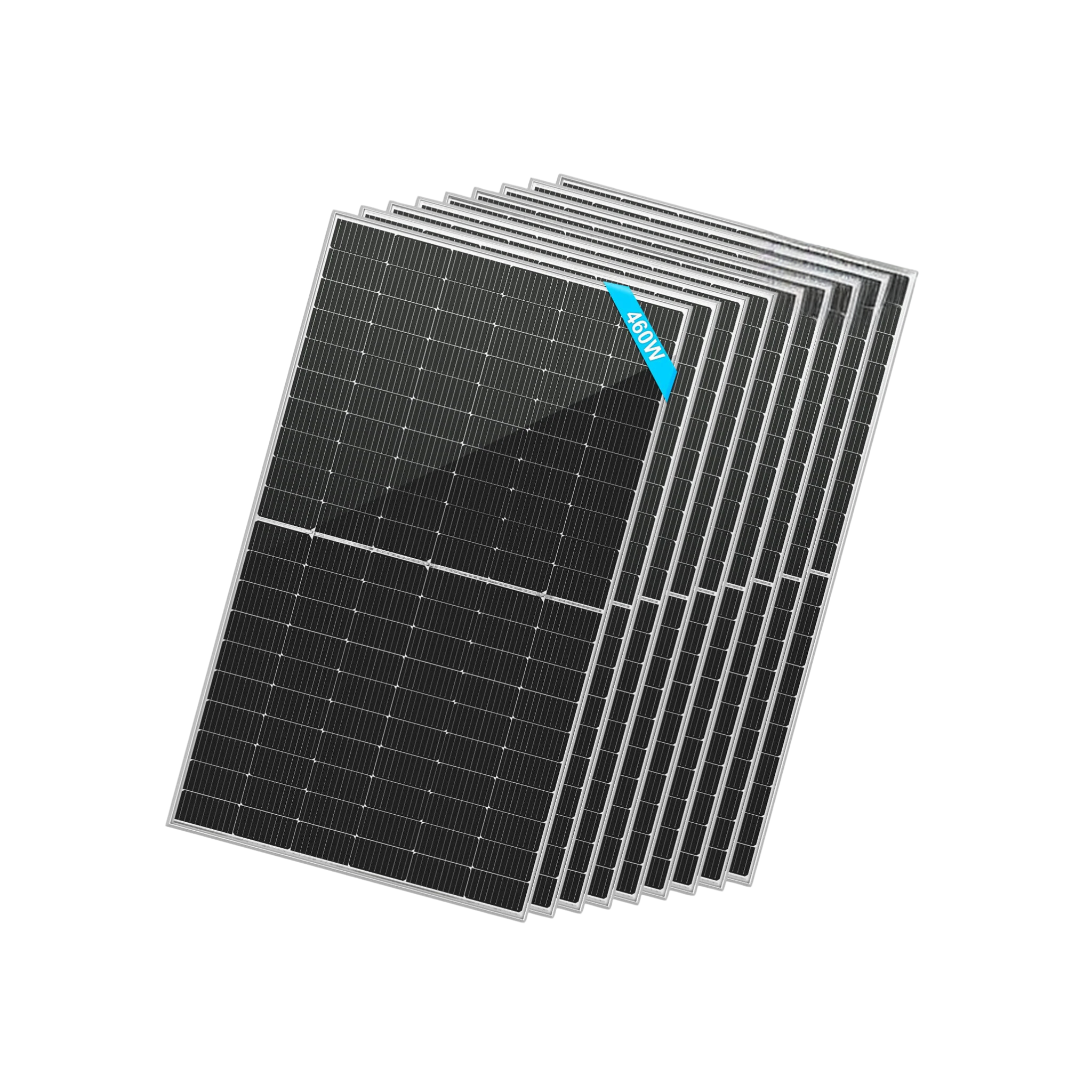 SunGoldPower 460 Watt Bifacial PERC Solar Panel - High Efficiency Monocrystalline Module for Home & Commercial Use | SG-460WBG | Ideal for Rooftop, Ground Mount & Off-Grid Solar Systems