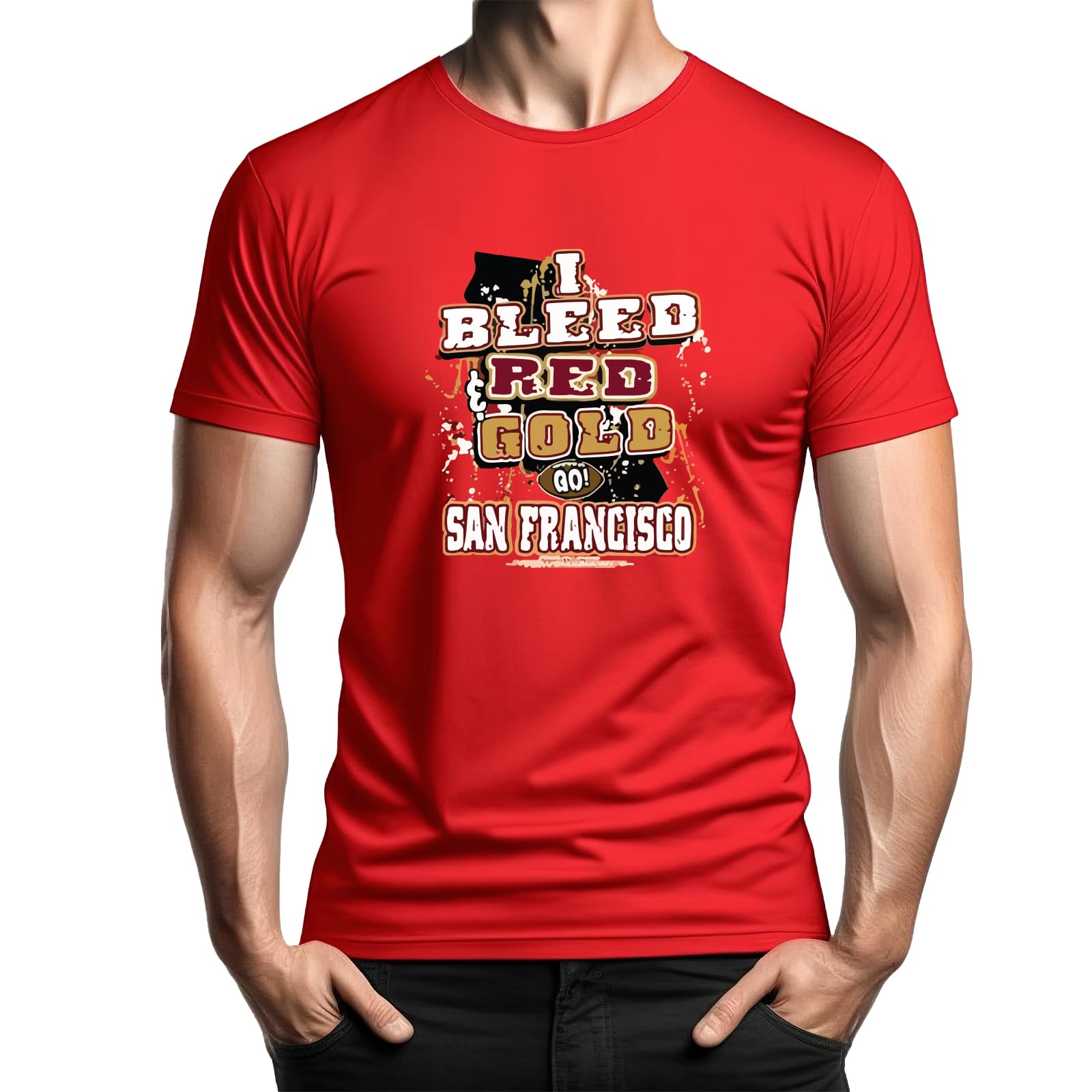 Unisex Football Fan T-Shirts - I Bleed Team Spirit | Perfect for Game Day, Tailgating & Showing Team Pride