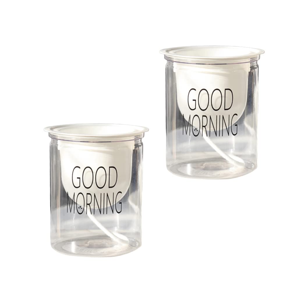Angoily 2-Pack Self-Watering Flower Pots with Water Storage - Plant Holder for Indoor/Outdoor Plants, Perfect for Home Decor, Office, Balcony & Garden Use