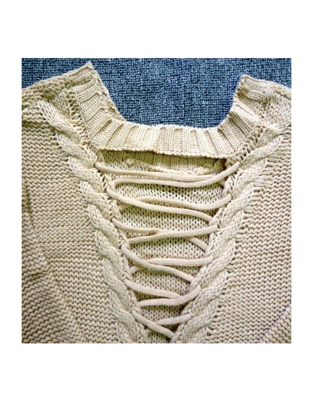 Letuwj Women's Knitted Bandage Back Sweater - Cozy & Stylish Pullover for Fall & Winter Fashion, Casual Outfits, Office Wear & Date Nights