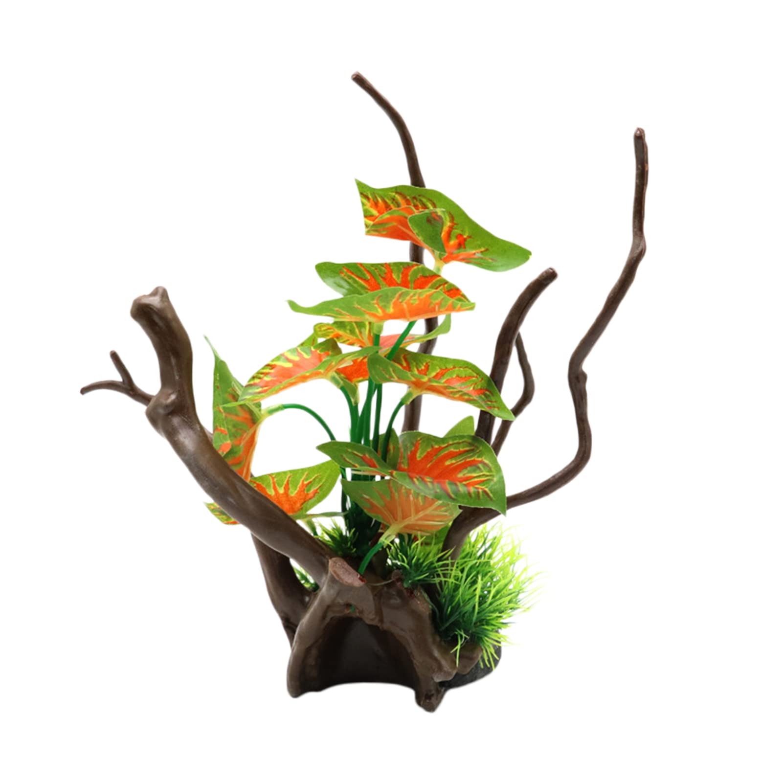 US Fish Tank Decorations - Artificial Aquatic Plants for Aquarium, Resin Fish Tank Landscaping Supplies, Fake Underwater Plants for Fish Breeding & Aquascaping | Perfect for Freshwater & Saltwater Tanks, Betta Fish Habitats, Home & Office Aquarium Decor