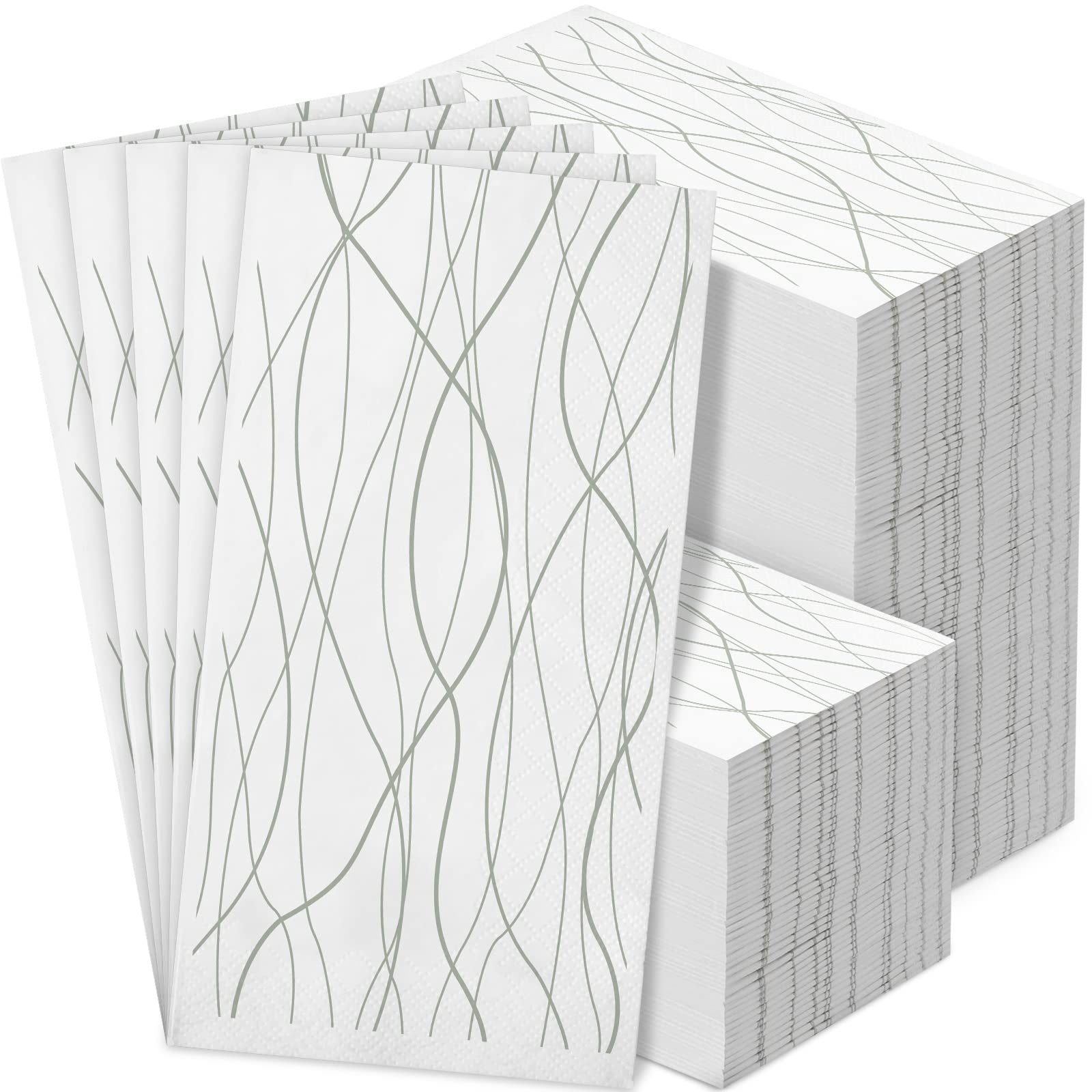 Disposable Paper Hand Towels for Guest Bathroom & Kitchen - 100 Count Eco-Friendly Napkins for Parties, Weddings & Events | Perfect for Home, Restaurants & Hospitality Use