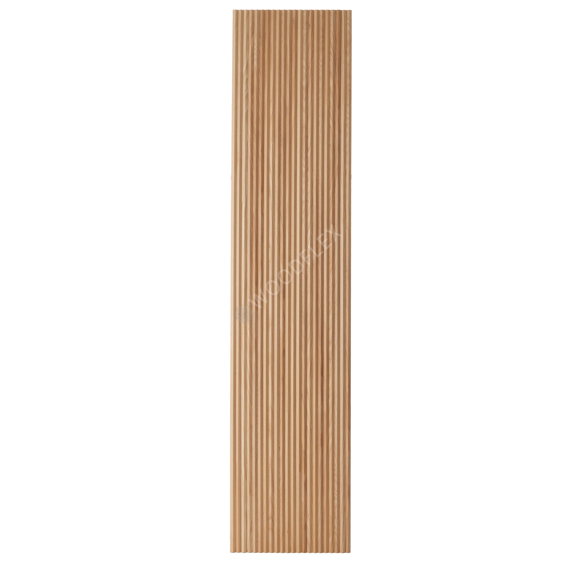 WOODFLEX Flexible Wooden Slat Wall Panel - Natural Oak Veneer - 2700mm x 600mm Triangle Design - Modern Acoustic Room Divider for Home & Office Decoration