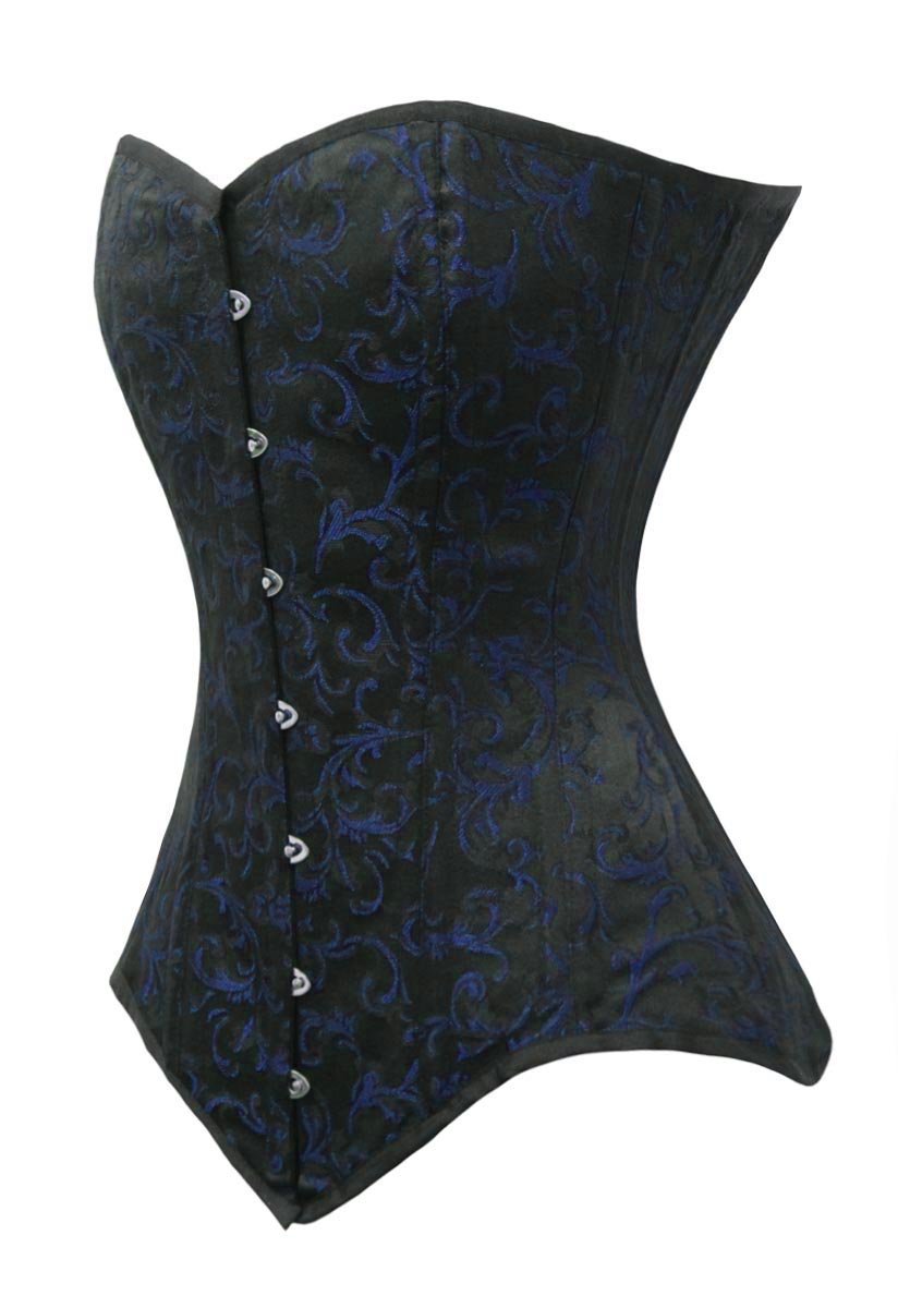 Luvsecretlingerie Heavy Duty 26 Double Steel Boned Waist Training Corset - Brocade Long Torso Overbust Shaper #8151 for Women | Waist Cincher, Body Shaping, Burlesque, Cosplay, Victorian Style Outfits
