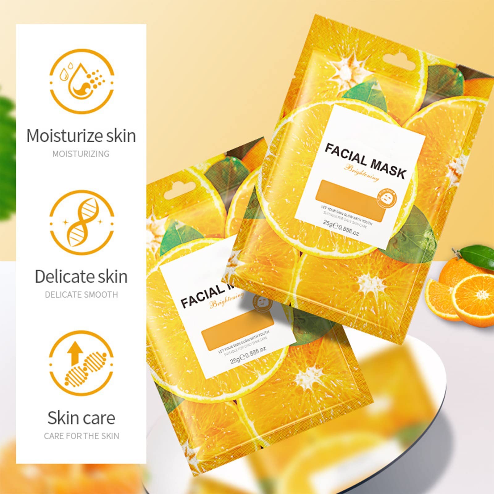 Korean Coffee Face Mask Set - Hydrating & Moisturizing Self Care Gift for Skin