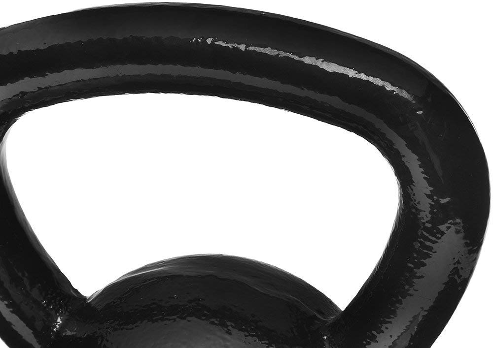 Amazon Basics Cast Iron Kettlebell - 10-50 lbs Weight Options for Home Gym, Strength Training & CrossFit Workouts | Durable Iron Construction for Fitness Enthusiasts & Beginners