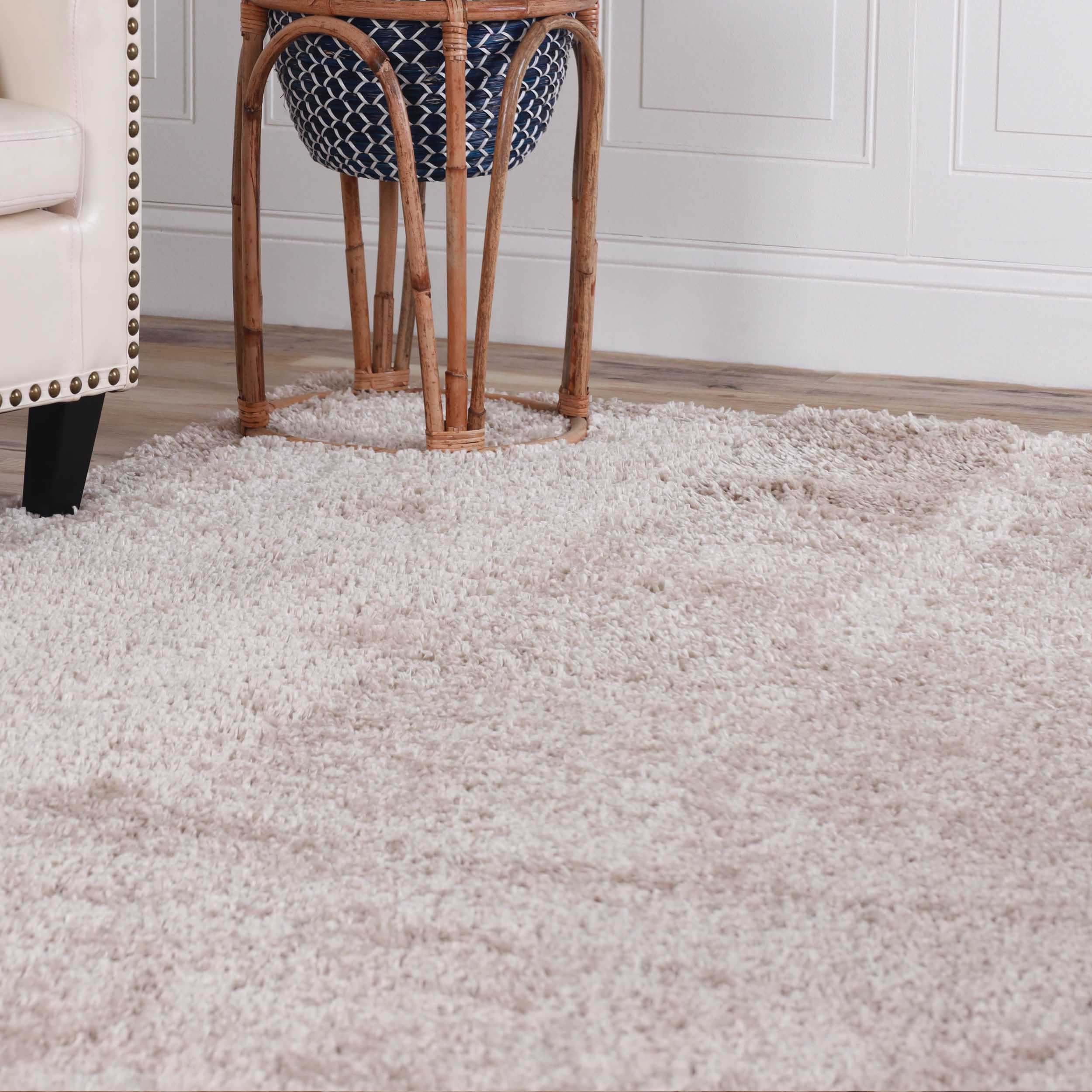 Berlin Solid Indoor Plush Shag Runner Rug - Soft Area Rug for Living Room, Bedroom, Nursery - Non-Slip Comfortable Floor Mat for Home Decor