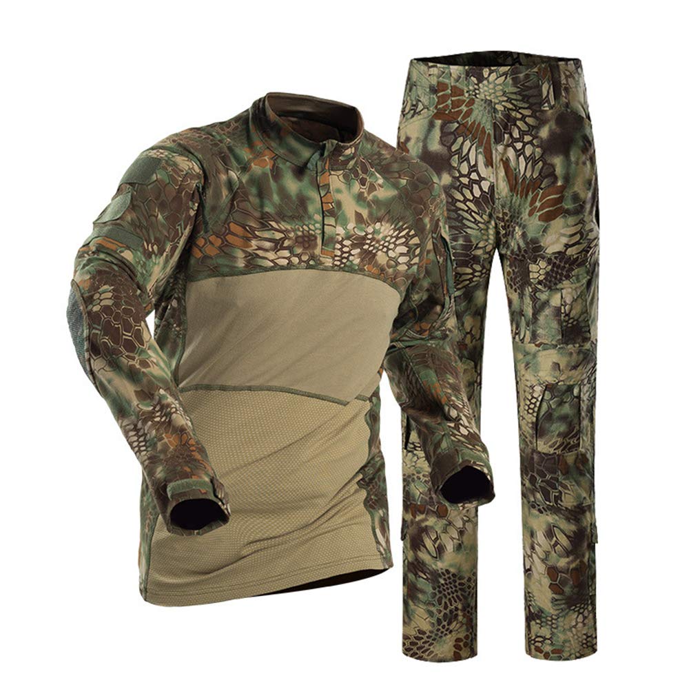 Airsoft Hunting & Shooting Sports BDU Tactical Combat Uniform - Military Camouflage Clothing for Outdoor Survival, Paintball & Airsoft Games