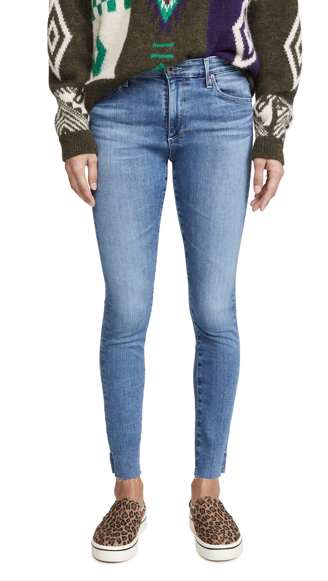 AG Adriano Goldschmied Women's Farrah High Waist Skinny Jeans - Stretch Denim Pants for Everyday Wear, Date Night & Office Outfits