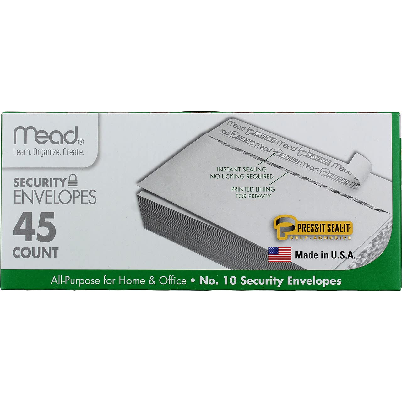 Self-Sealing #10 Envelope - 4.125 x 9.5 Inches Business Envelopes for Mailing, Letters, Bills & Documents (Pack of 100) | Perfect for Office, Home & Mailing Services