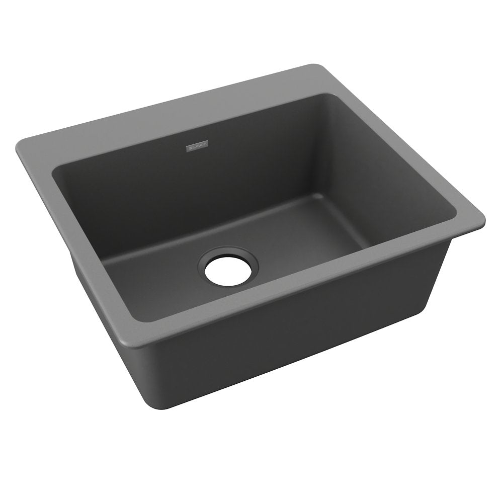 Elkay Quartz Classic 25 x 22 x 9.5 Inch Single Bowl Drop-In Kitchen Sink - Durable & Stylish for Modern Homes, Perfect for Cooking & Cleaning