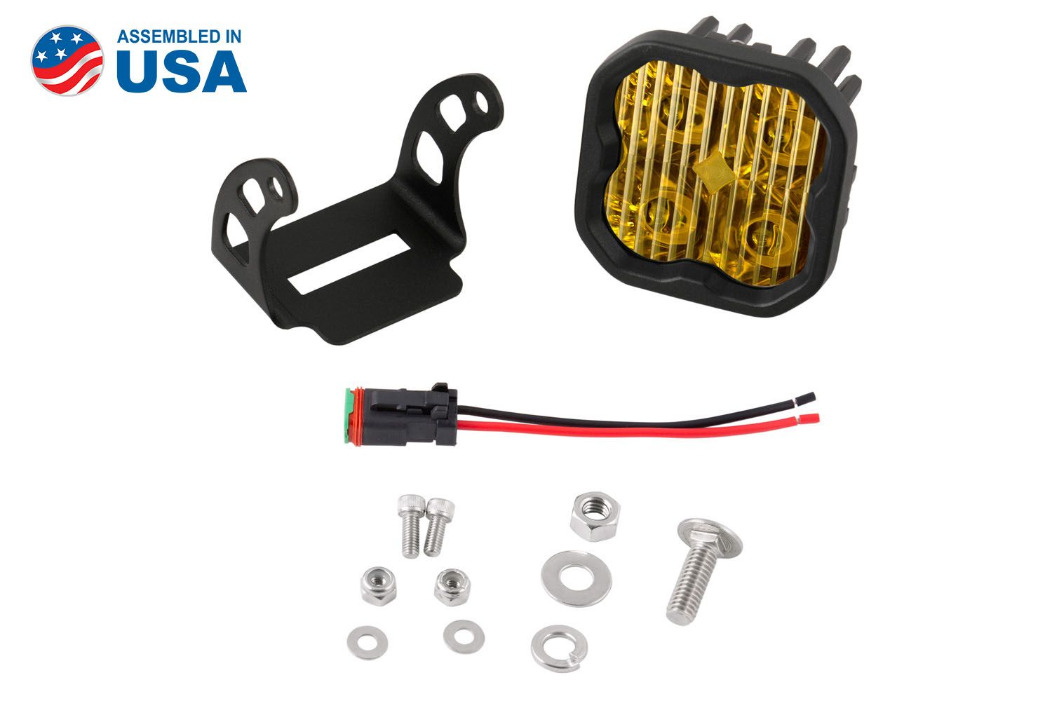 Diode Dynamics SS3 Sport LED Fog Lights - High Performance Yellow Driving Lights for Off-Road, Trucks & SUVs - Enhanced Visibility in Fog, Rain & Low Light Conditions