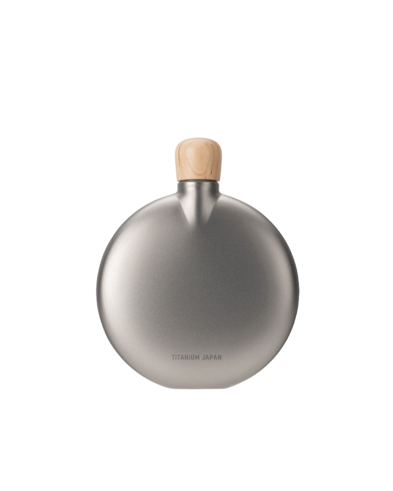 Premium 150mL Round Titanium Flask - Lightweight, Durable & Leak-Proof for Outdoor Adventures, Camping & Travel