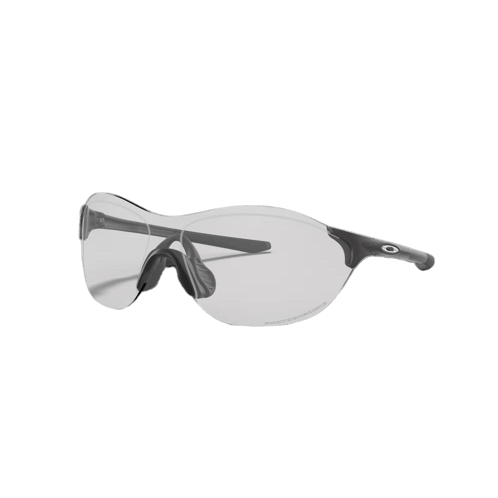 Oakley EVZero Swift Sunglasses - Steel/Clear 50% Black Iridium Lens (0OO9410 941006) - Lightweight Sports & Outdoor Performance Eyewear for Running, Cycling & Active Lifestyles