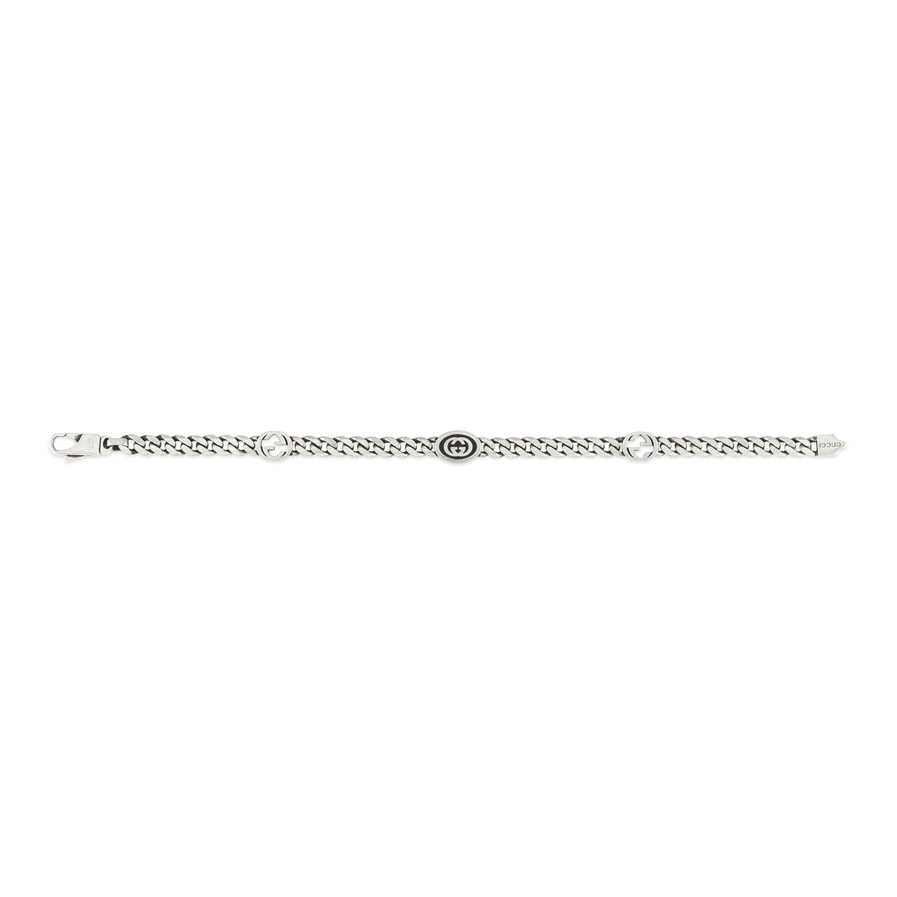 Gucci Interlocking Silver Bracelet YBA678660001 - Elegant Jewelry for Women, Perfect for Parties, Weddings & Everyday Wear