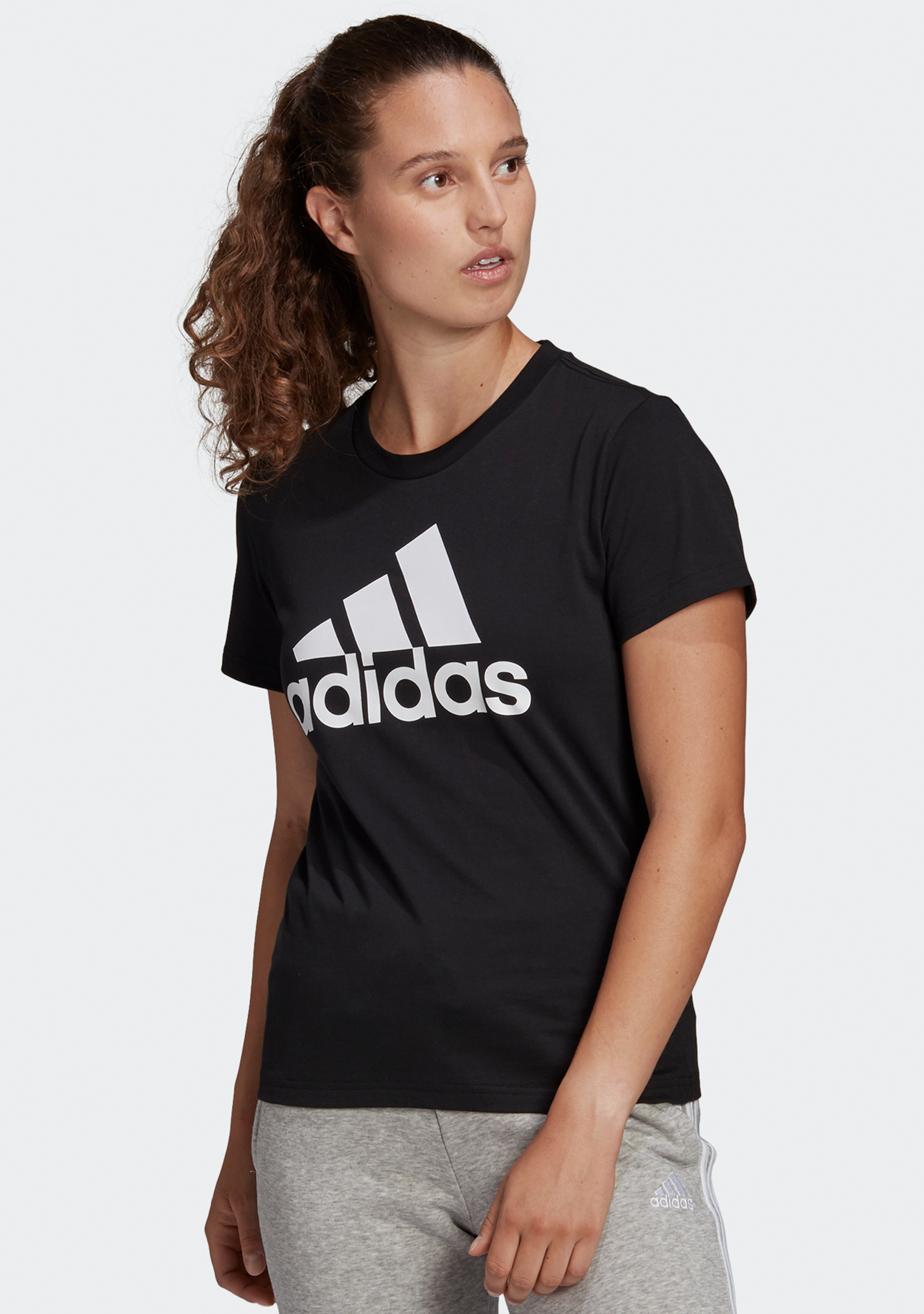 Adidas Women's BL Loungewear ESS Tee - Comfortable Casual T-Shirt for Relaxing at Home, Yoga & Everyday Wear - GL0722
