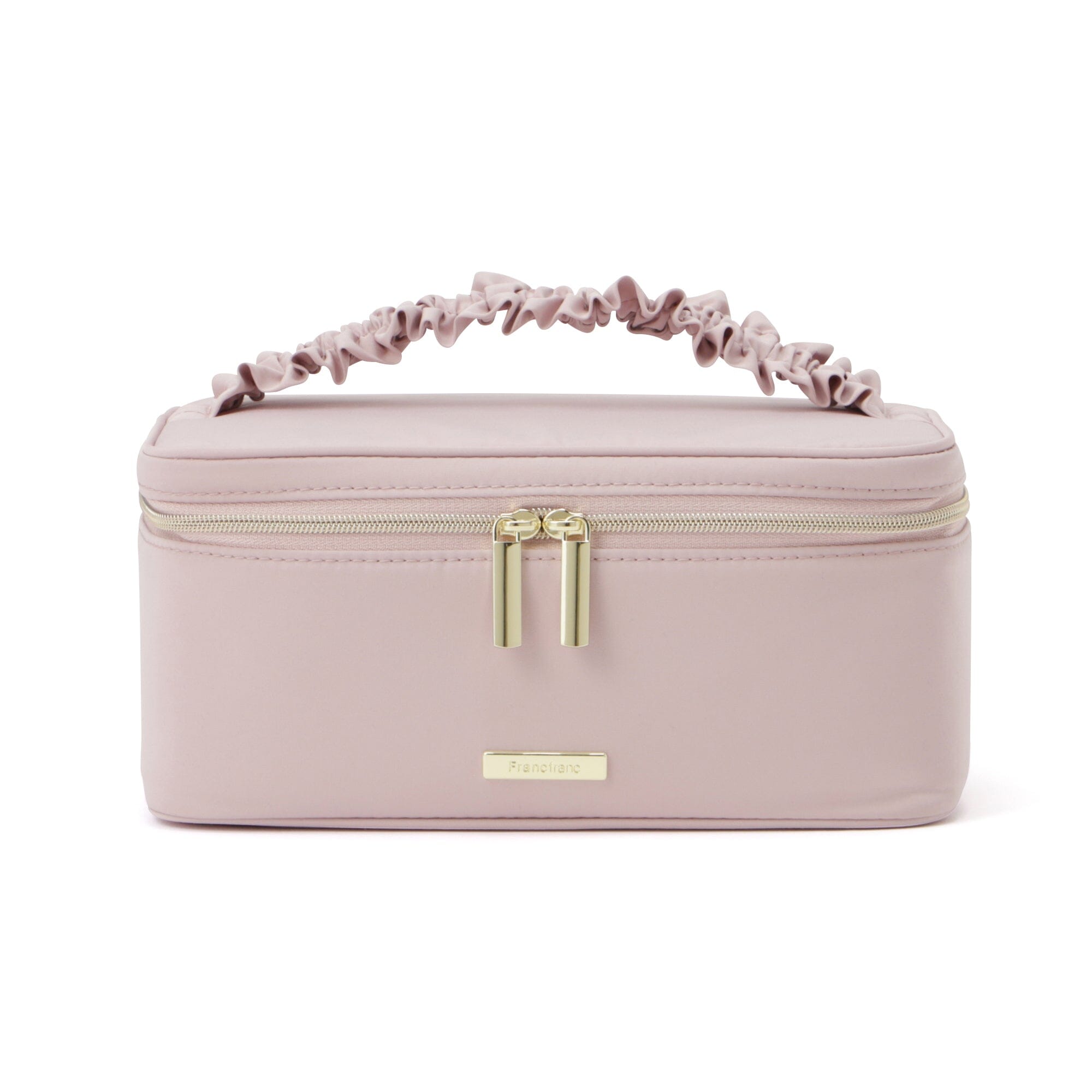 Frilly Vanity Pouch for Women - Small Pink Cosmetic Bag | Perfect for Makeup, Travel & Bridal Essentials Storage