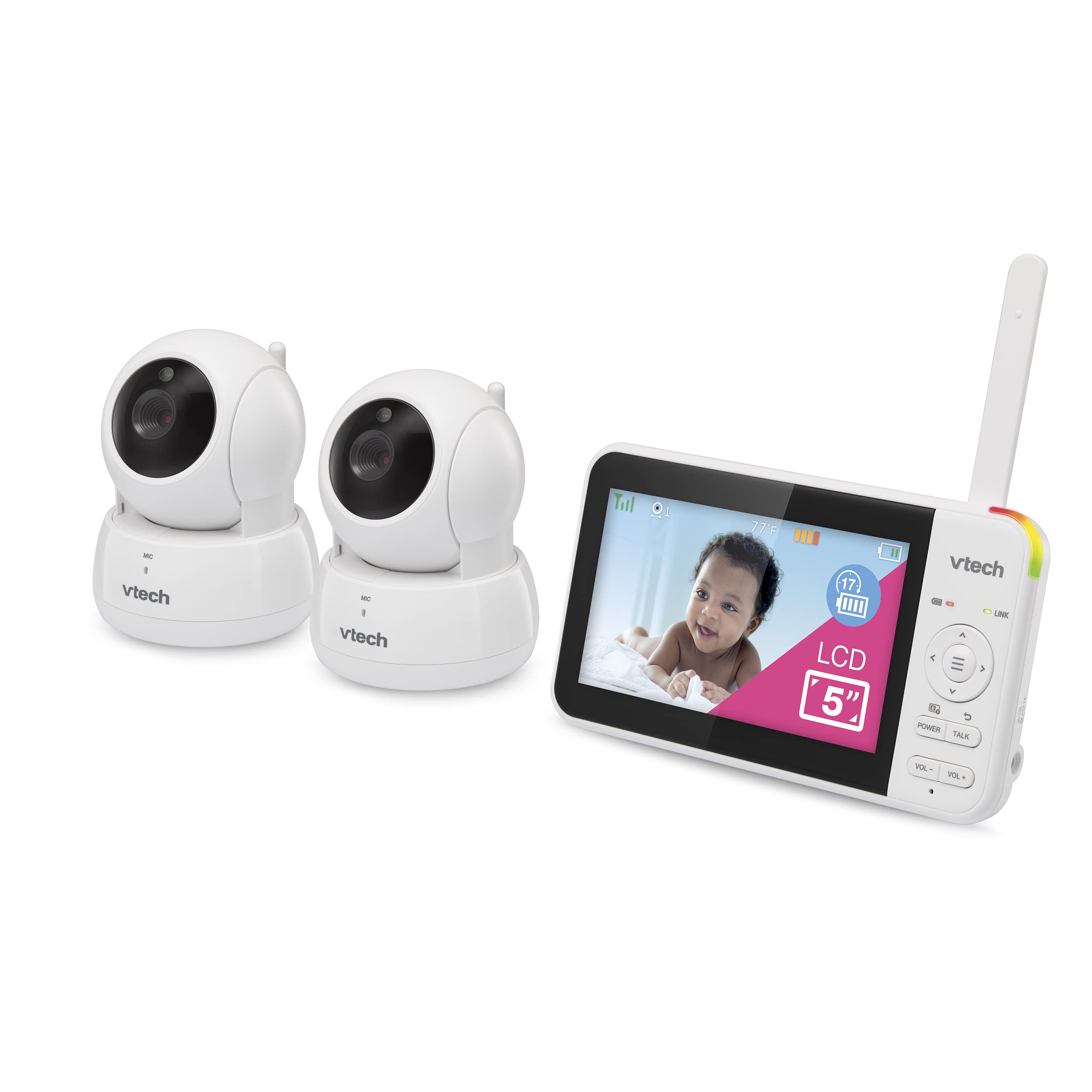 VTech VM924-2 Remote Pan-Tilt-Zoom Baby Monitor with 2 Cameras - 5