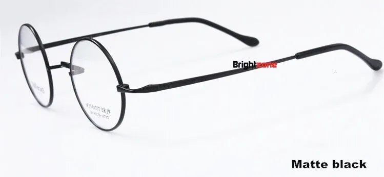 Brightzone Women's Full Rim Round Titanium Eyeglasses Frame 71422 - Lightweight & Durable Glasses for Work, Reading & Fashion
