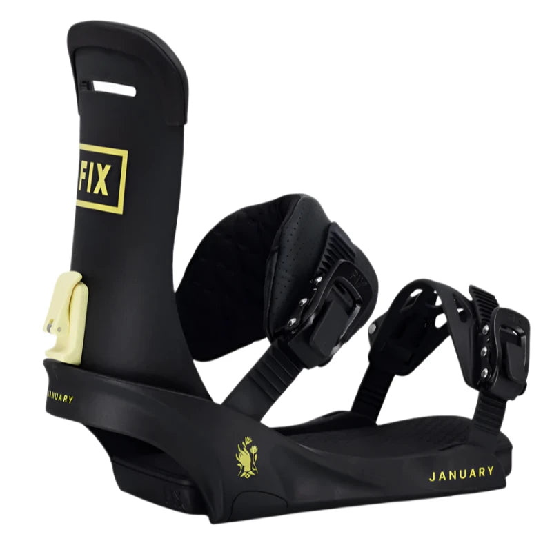 2025 Women's January Snowboard Bindings - Adjustable & Comfortable for All-Mountain Riding | Perfect for Powder, Freestyle & Park Snowboarding