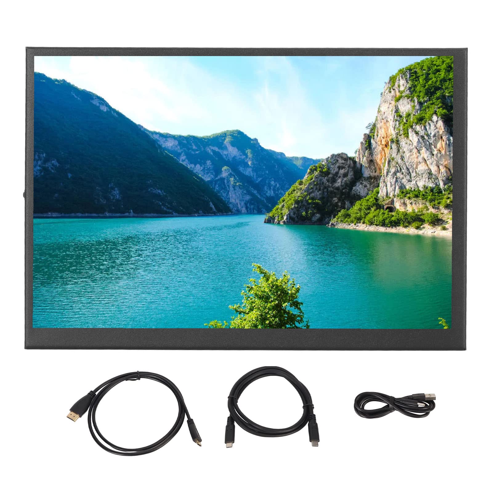 Yanmis 8.9 Inch Portable Touch Screen Monitor - Full HD 1920x1200 LCD Display with HDMI for Raspberry Pi 4/3/2/B/B+/A - Perfect for Gaming, Coding & Outdoor Work