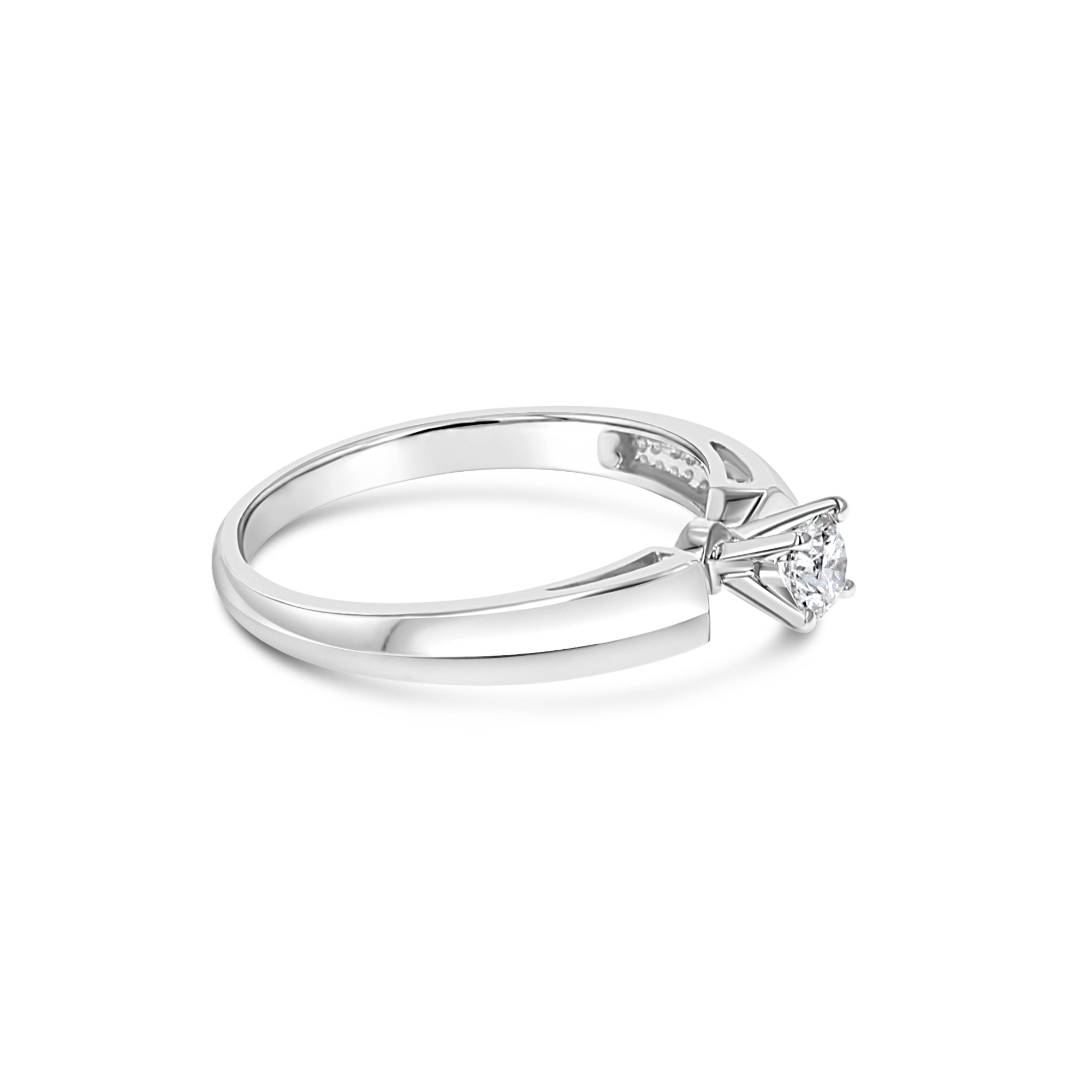 0.25 Carat Round Solitaire Diamond Engagement Ring for Women - Perfect Proposal Gift, Wedding Band, Anniversary Jewelry (Ideal for Romantic Proposals, Bridal Sets & Special Occasions)