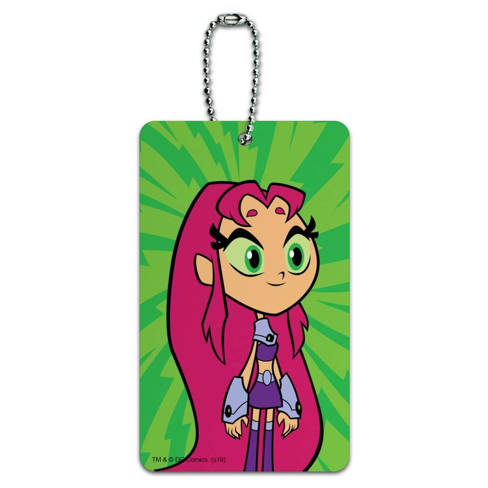Teen Titans Go! Starfire Luggage Tag - Durable Carry-On ID Card for Suitcases & Travel Bags | Perfect for Kids, Cosplay Fans & Comic Conventions