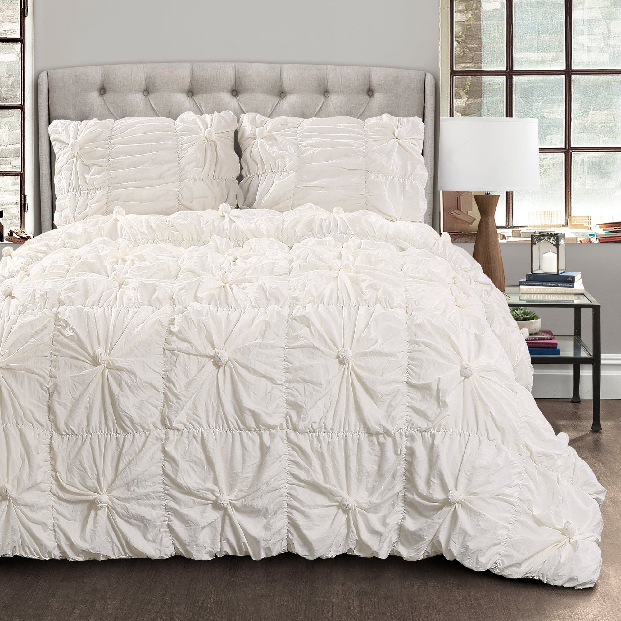 Bella 3-Piece Comforter Set - Queen Size, Soft Microfiber Bedding Set with Pillow Shams - Perfect for Master Bedroom, Guest Room & Dorm Decor