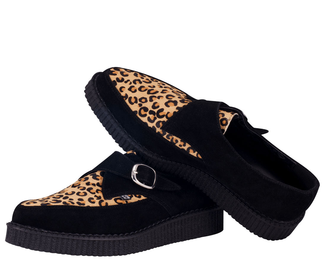 T.U.K Smooth Cat Buckle Pointed Creeper Shoes - Punk Rock Gothic Platform Boots for Women & Men | Perfect for Concerts, Halloween & Alternative Fashion