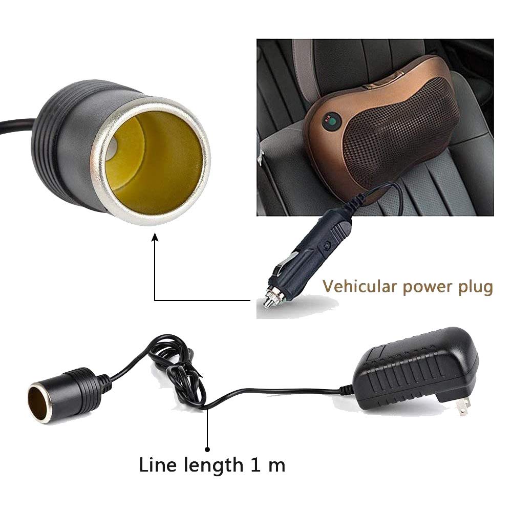 12V Car Power Inverter 110-240V to DC Converter for Charging Devices in Vehicle