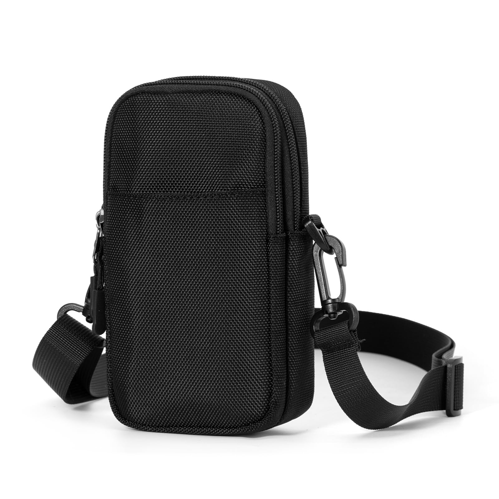 Small Crossbody Phone Purse Wallet with Adjustable Shoulder Strap - Oxford Black for Women | Perfect for Travel, Shopping & Everyday Use