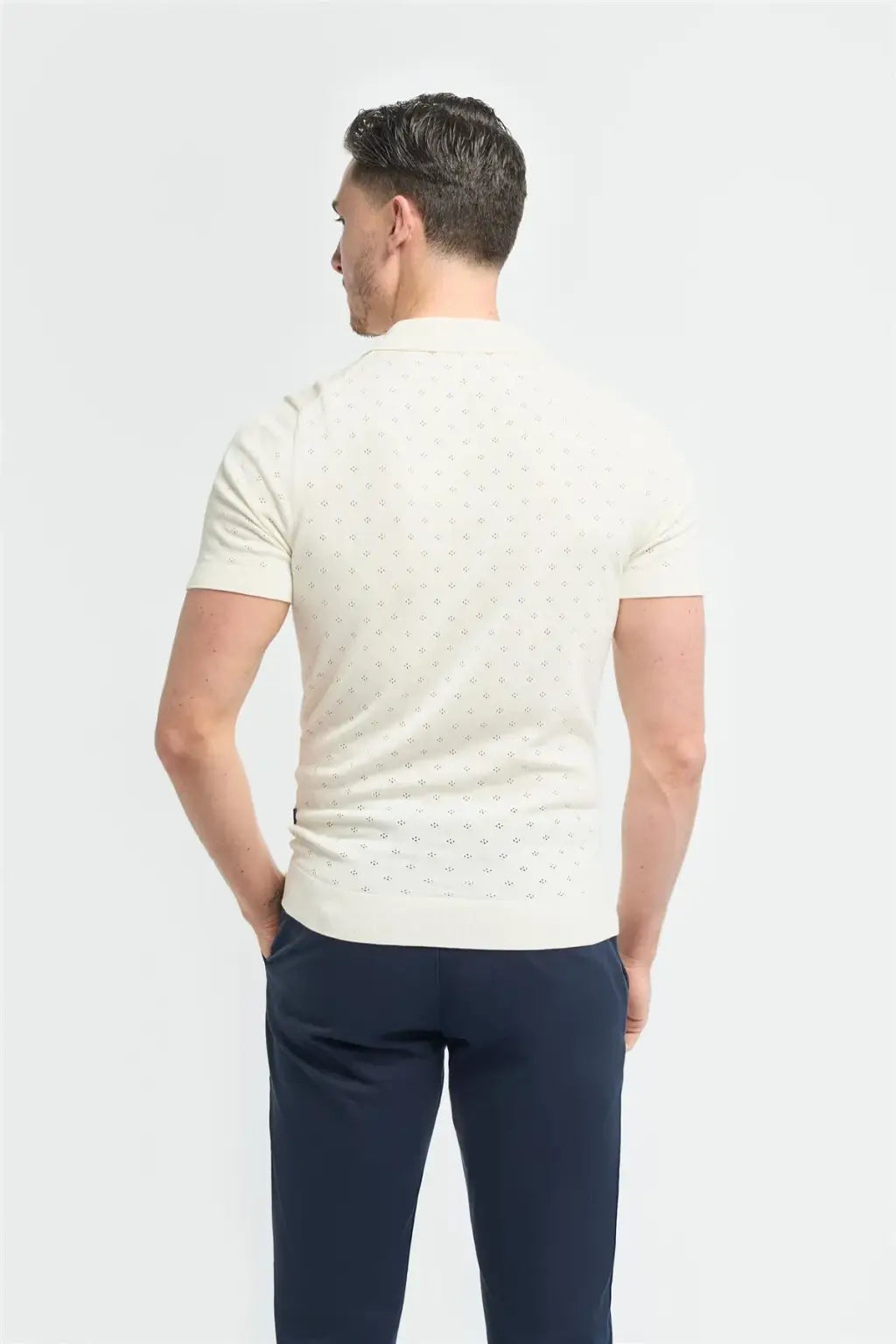 Cavani Men's Alfan Cuban Collar Knitted Polo Shirt - Stylish Casual Summer Shirt for Men | Perfect for Beach, Vacation & Outdoor Activities