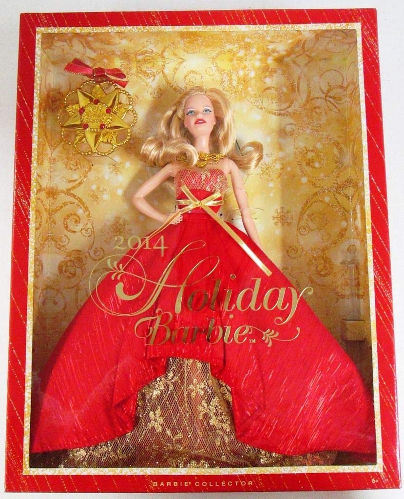Barbie 2014 Holiday Doll with Ornament - Collector's Edition Fashion Doll with Festive Outfit - Perfect Christmas Gift for Kids & Collectors - Great for Holiday Decorations & Playtime
