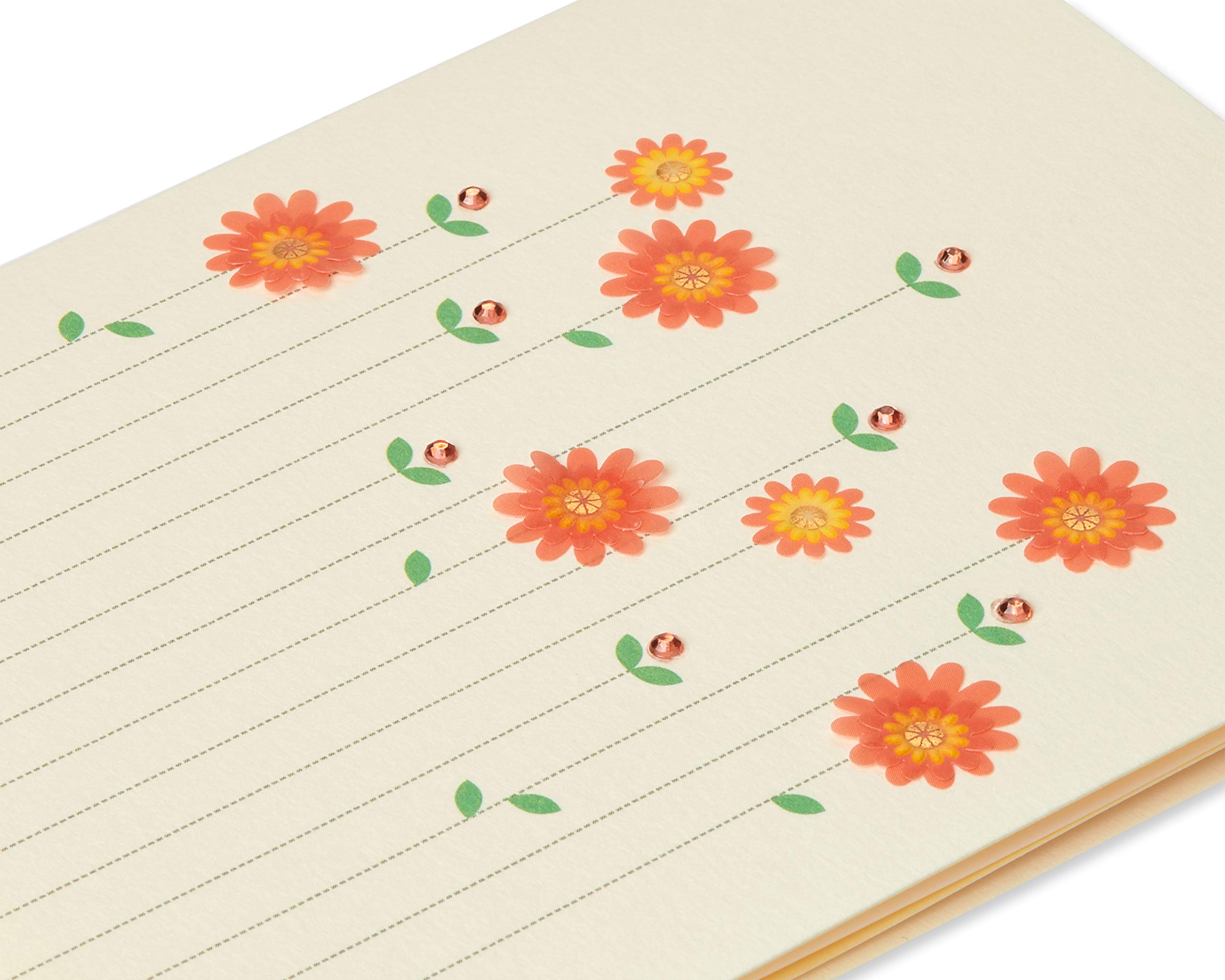 Premium Papyrus Blank Greeting Cards with Floral Design - Perfect for Weddings, Birthdays & Special Occasions
