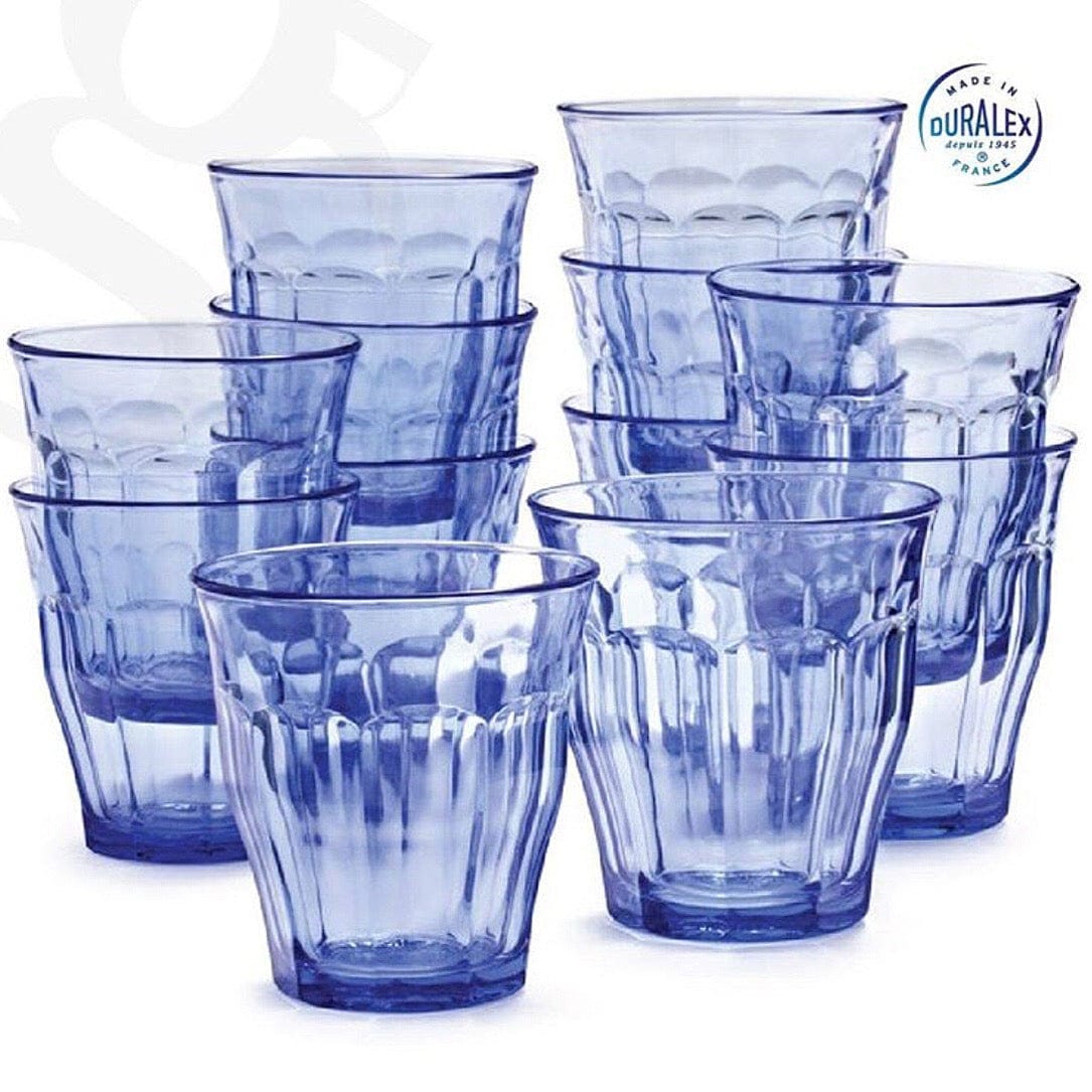 Duralex Le Picardie® 8.3 oz Glass Tumbler - Shatterproof & Stackable Drinking Glasses for Water, Juice, Coffee - Perfect for Home, Restaurant, and Outdoor Use