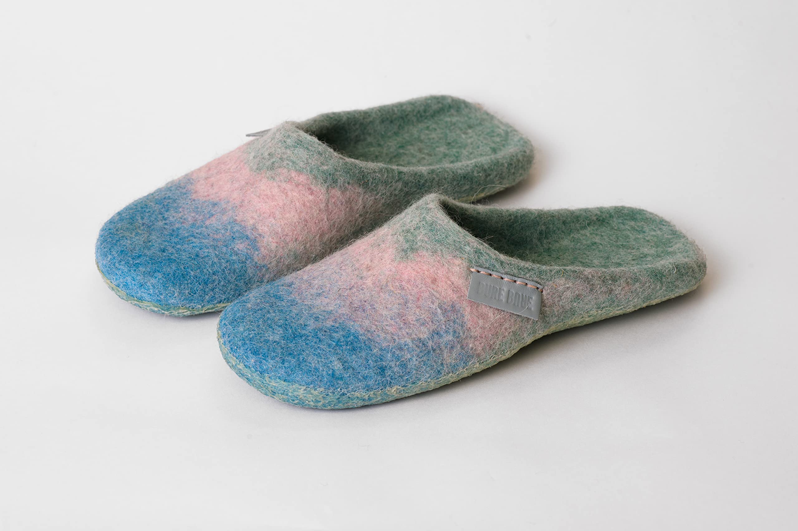 Cozy Felted Wool Slippers for Women - Non-Slip Indoor/Outdoor House Shoes - Perfect Mothers Day Gift for Her - Ideal for Home, Office & Relaxation