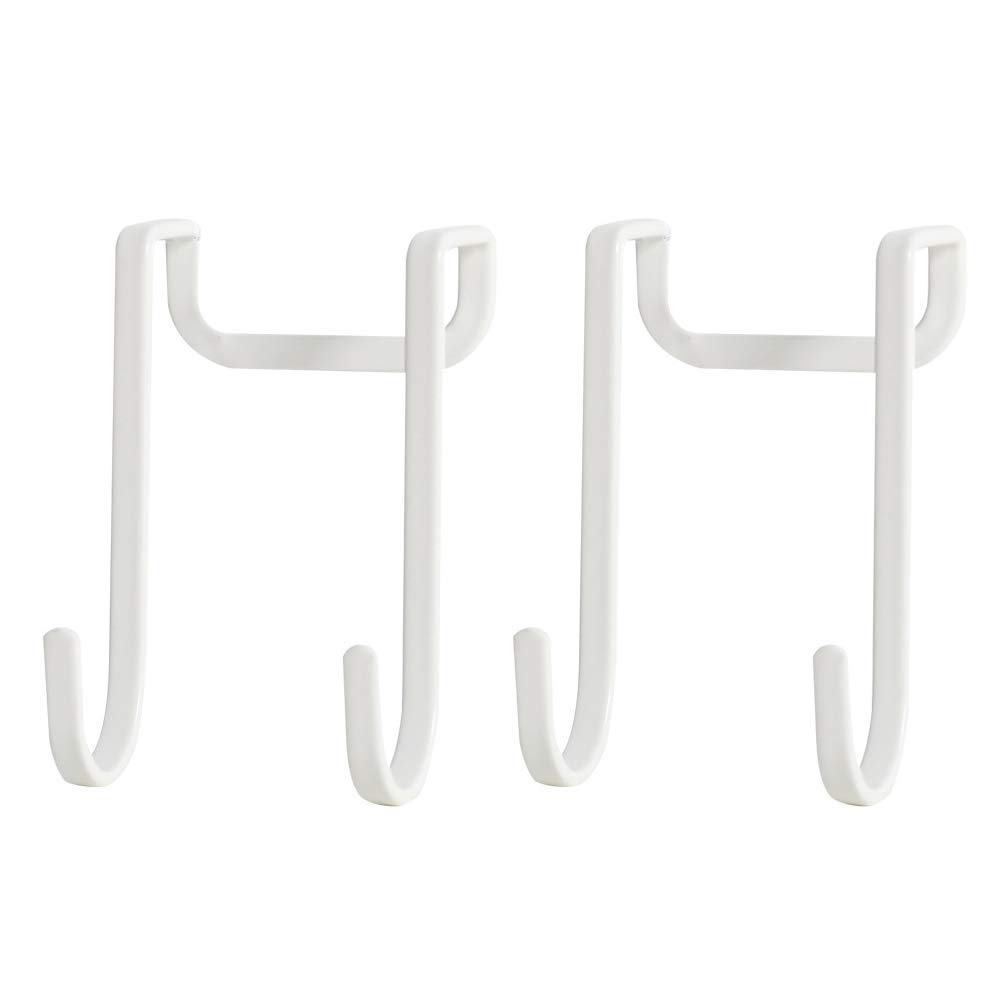 2 Pack Japanese Style Iron Wall Hooks for Hats - Rustic Door Hooks, No Drill Punch Free Hanging Hooks for Home, Office, and Entryway Organization