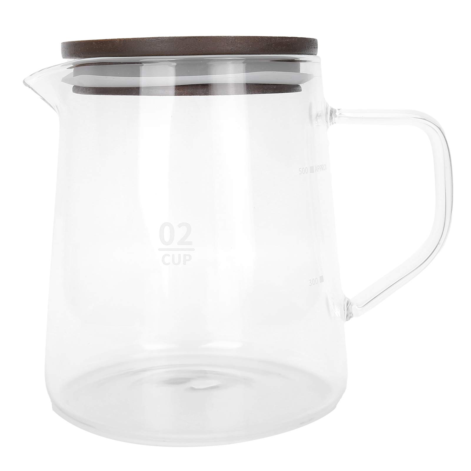 Heat-Resistant Glass Coffee Maker & Tea Kettle with Insulated Handle - Durable Coffee Pot with Lid for Home, Office & Camping Use - Perfect for Brewing Coffee, Tea & Hot Beverages