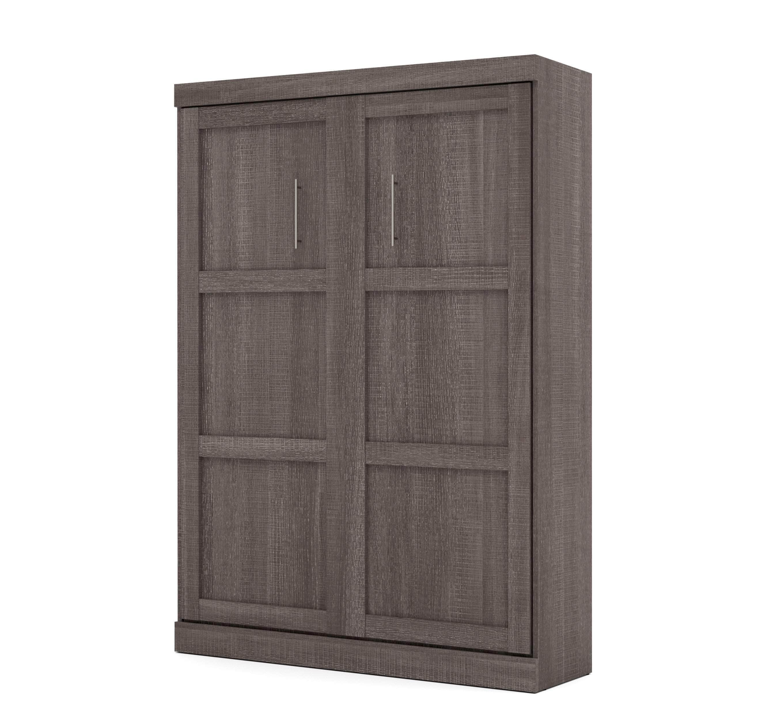 Pur Full Murphy Wall Bed with Storage Drawers - Space-Saving Foldable Bed for Small Apartments & Guest Rooms (95W, 3 Color Options)