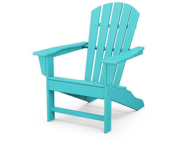 Polywood Aruba Palm Coast Adirondack Chair - Durable Outdoor Furniture for Patio, Poolside & Garden Relaxation