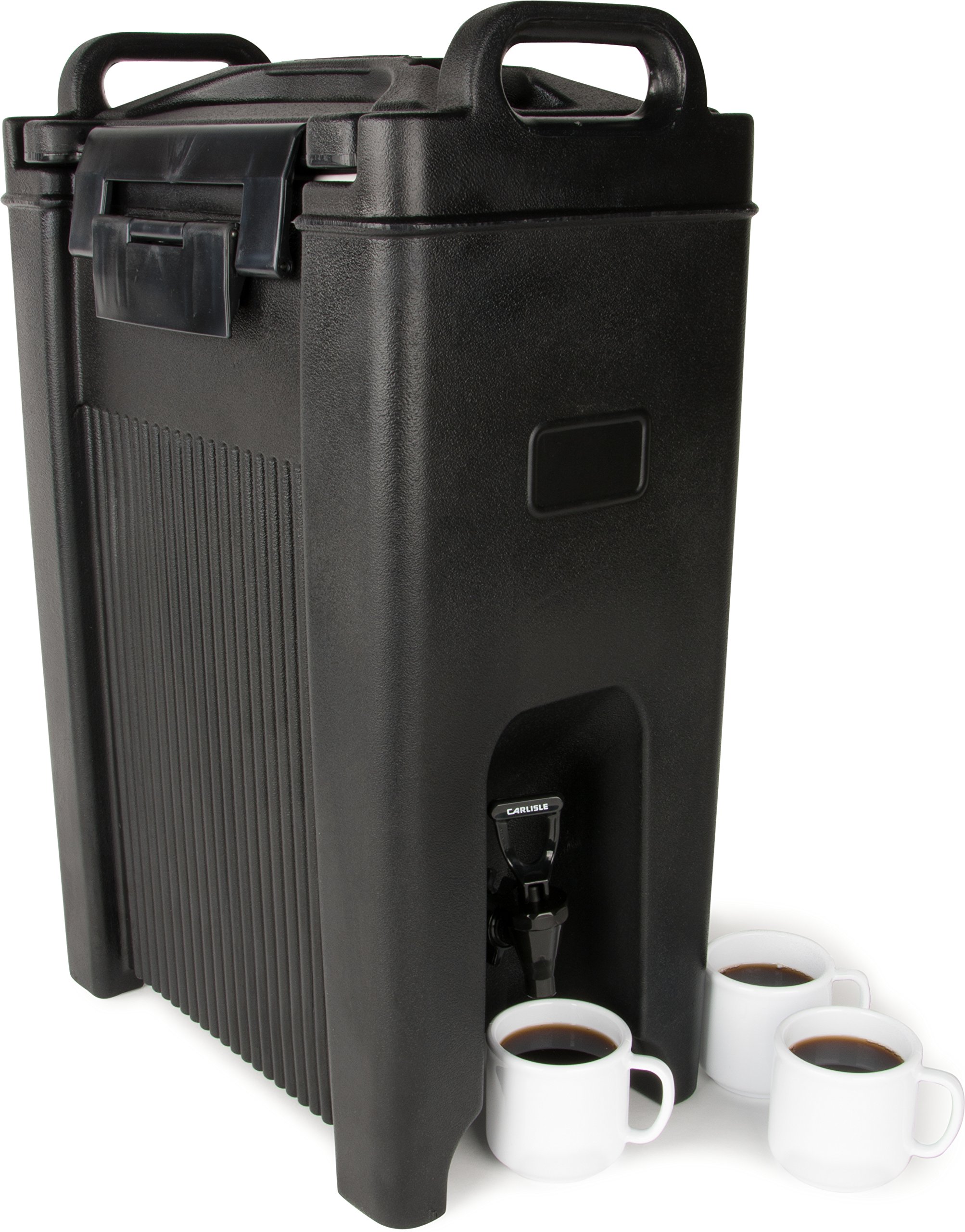 Carlisle 5-Gallon Insulated Beverage Dispenser - Food-Grade Catering Drink Dispenser with Handles, Durable PE Shell & PU Insulation for Coffee, Tea, Hot & Cold Drinks - Perfect for Parties, Events & Catering Services - Made in USA